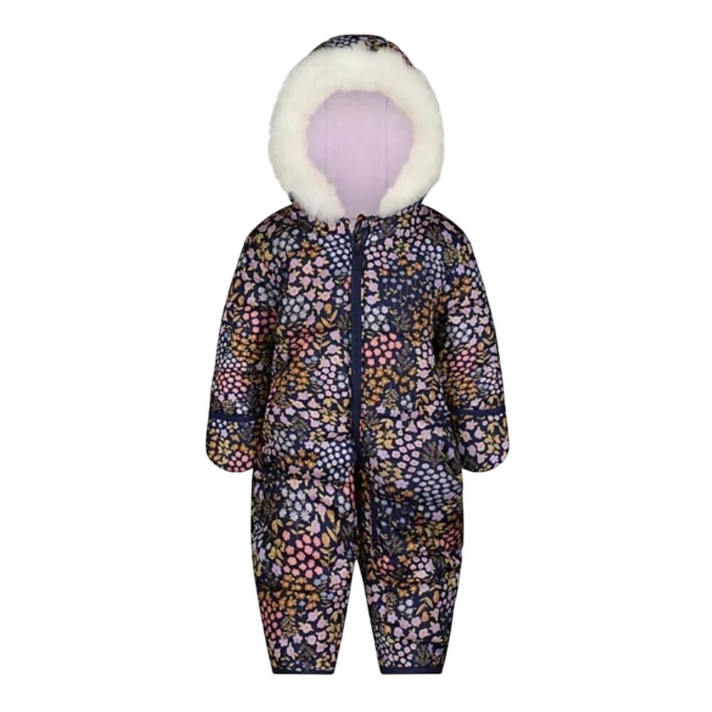 Carters Baby Girl Floral Hooded Bunting Snowsuit Navy Pink 6-9M CT-SZ1726 AD